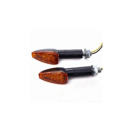 LED knipperlichten 4 cm arm, met achter indicatie (per paar) oranje