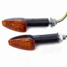 LED knipperlichten 4 cm arm, met achter indicatie (per paar) oranje