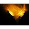 LED knipperlichten 4 cm arm, met achter indicatie (per paar)